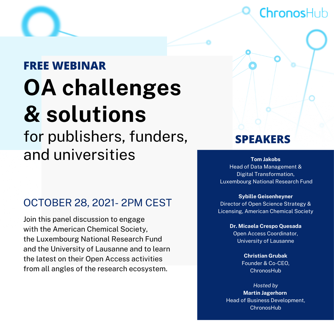 Open Access Week 2021 - ChronosHub