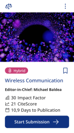 Screenshot of the ChronosHub Journal Guide from where you can submit directly to the journal