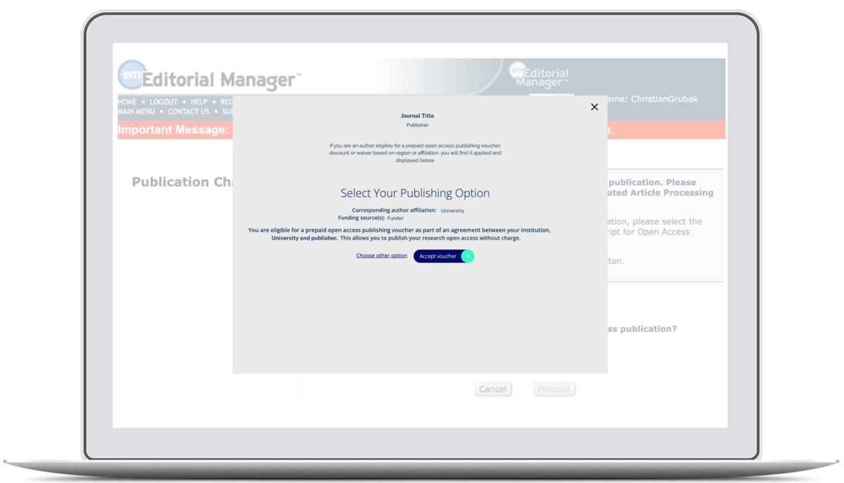 ChronosHub APC Processing Through Editorial Manager - ChronosHub