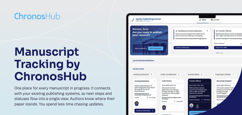 Manuscript Tracking by ChronosHub